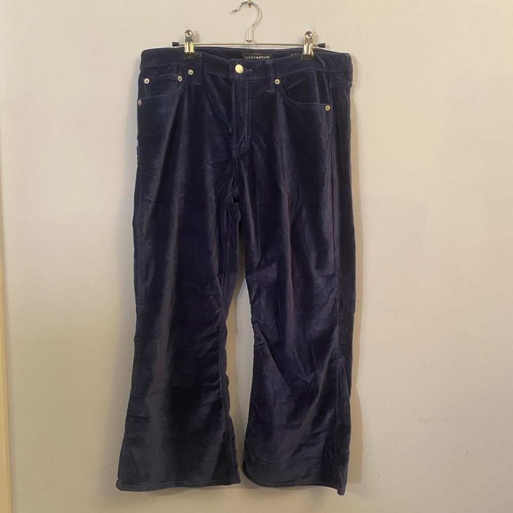 lucky brand velvet flare pants